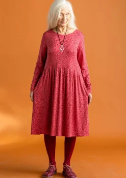Best Gudrun Sjödén Jerseykleid „Helga“ aus Lyocell/Elasthan koralle/gemustert