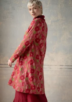 Best Sale Gudrun Sjödén Jerseykleid „Höstanemone“ aus Bio-Baumwolle/Modal koralle