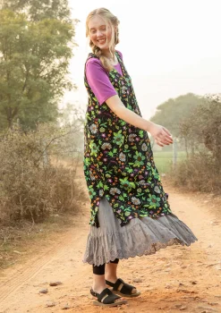 Best Gudrun Sjödén Jerseykleid „Midsommarsol“ aus Bio-Baumwolle schwarz