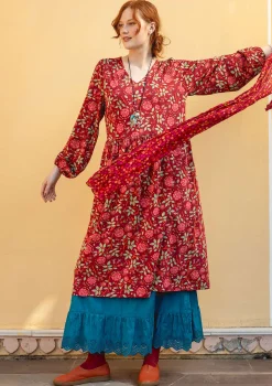 Best Gudrun Sjödén Jerseykleid „Nyponros“ aus Bio-Baumwolle/Modal indigo