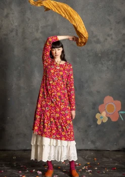 Flash Sale Gudrun Sjödén Jerseykleid „Rupangi“ aus Bio-Baumwolle mohn