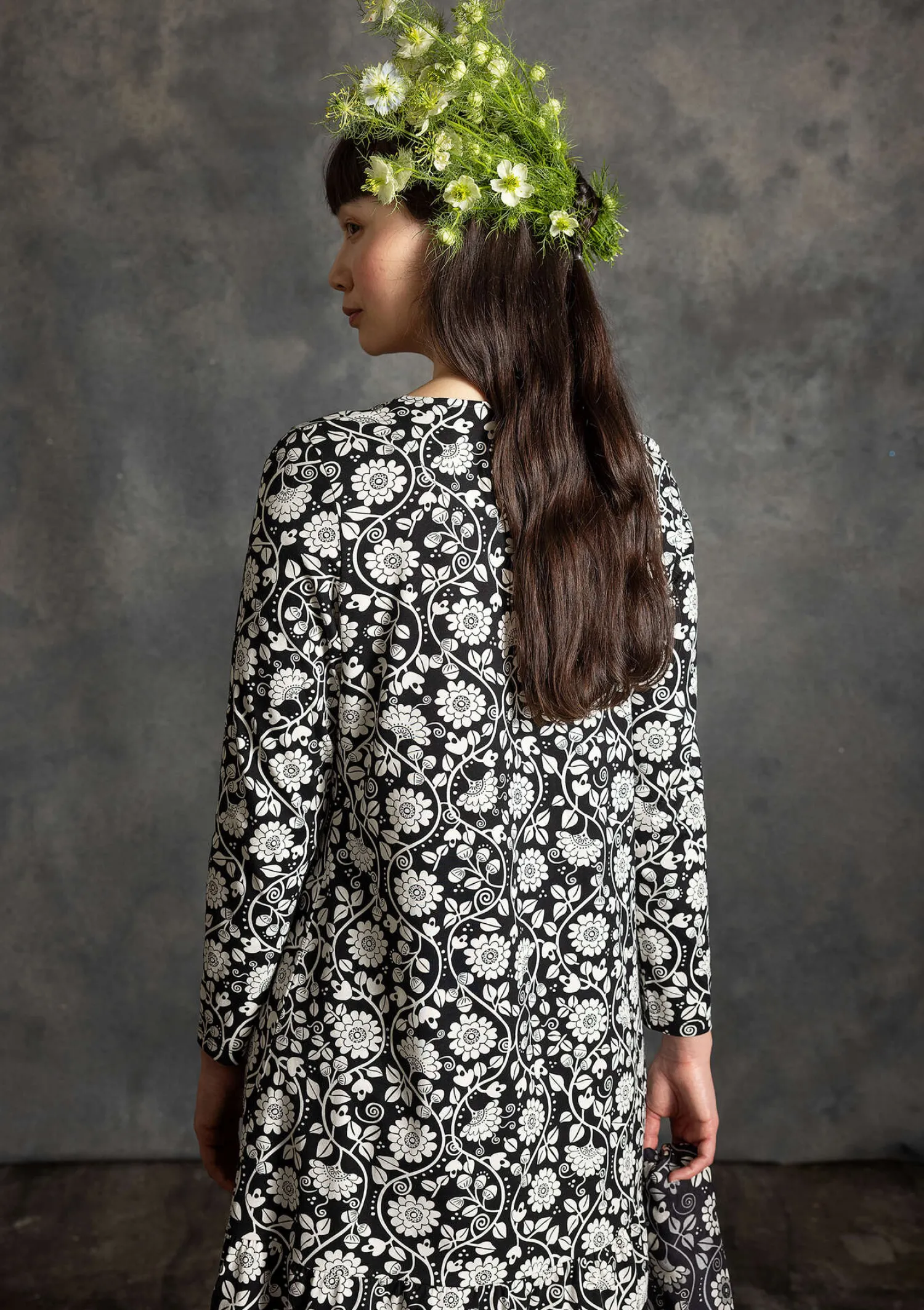 Sale Gudrun Sjödén Jerseykleid „Rupangi“ aus Bio-Baumwolle mohn