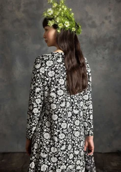 Outlet Gudrun Sjödén Jerseykleid „Rupangi“ aus Bio-Baumwolle schwarz