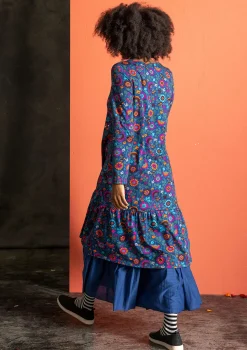 Outlet Gudrun Sjödén Jerseykleid „Rupangi“ aus Bio-Baumwolle indigoblau