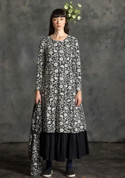 Outlet Gudrun Sjödén Jerseykleid „Rupangi“ aus Bio-Baumwolle indigoblau