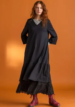 Cheap Gudrun Sjödén Jerseykleid „Tyra“ aus Bio-Baumwolle/Modal dunkelindigo-gemustert