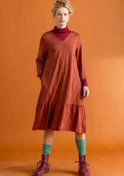 Clearance Gudrun Sjödén Jerseykleid „Tyra“ aus Bio-Baumwolle/Modal schwarz