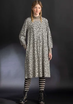 Store Gudrun Sjödén Jerseykleid „Ylva“ aus Bio-Baumwolle/Elasthan granatapfel-gemustert
