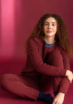 Discount Gudrun Sjödén Jerseyleggings aus Bio-Baumwollripp feder