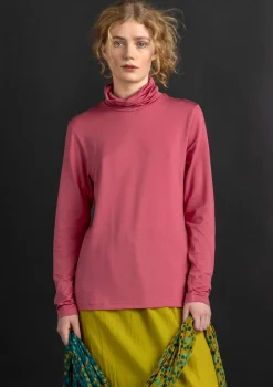 Sale Gudrun Sjödén Jersey-Rollkragenshirt aus Lyocell/Elasthan feder