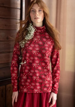 Hot Gudrun Sjödén Jersey-Rollkragenshirt „Dagny“ aus Lyocell/Elasthan indigogrün