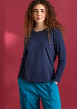 Best Sale Gudrun Sjödén Jerseyshirt „Ylva“ aus Bio-Baumwolle/Elasthan feder
