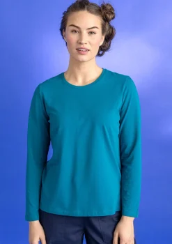 Best Sale Gudrun Sjödén Jerseyshirt „Ylva“ aus Bio-Baumwolle/Elasthan feder