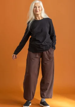 Best Sale Gudrun Sjödén Jerseyshirt „Ylva“ aus Bio-Baumwolle/Elasthan feder