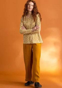 Store Gudrun Sjödén Jerseyshirt „Ylva“ aus Bio-Baumwolle/Elasthan leinenblau-gemustert