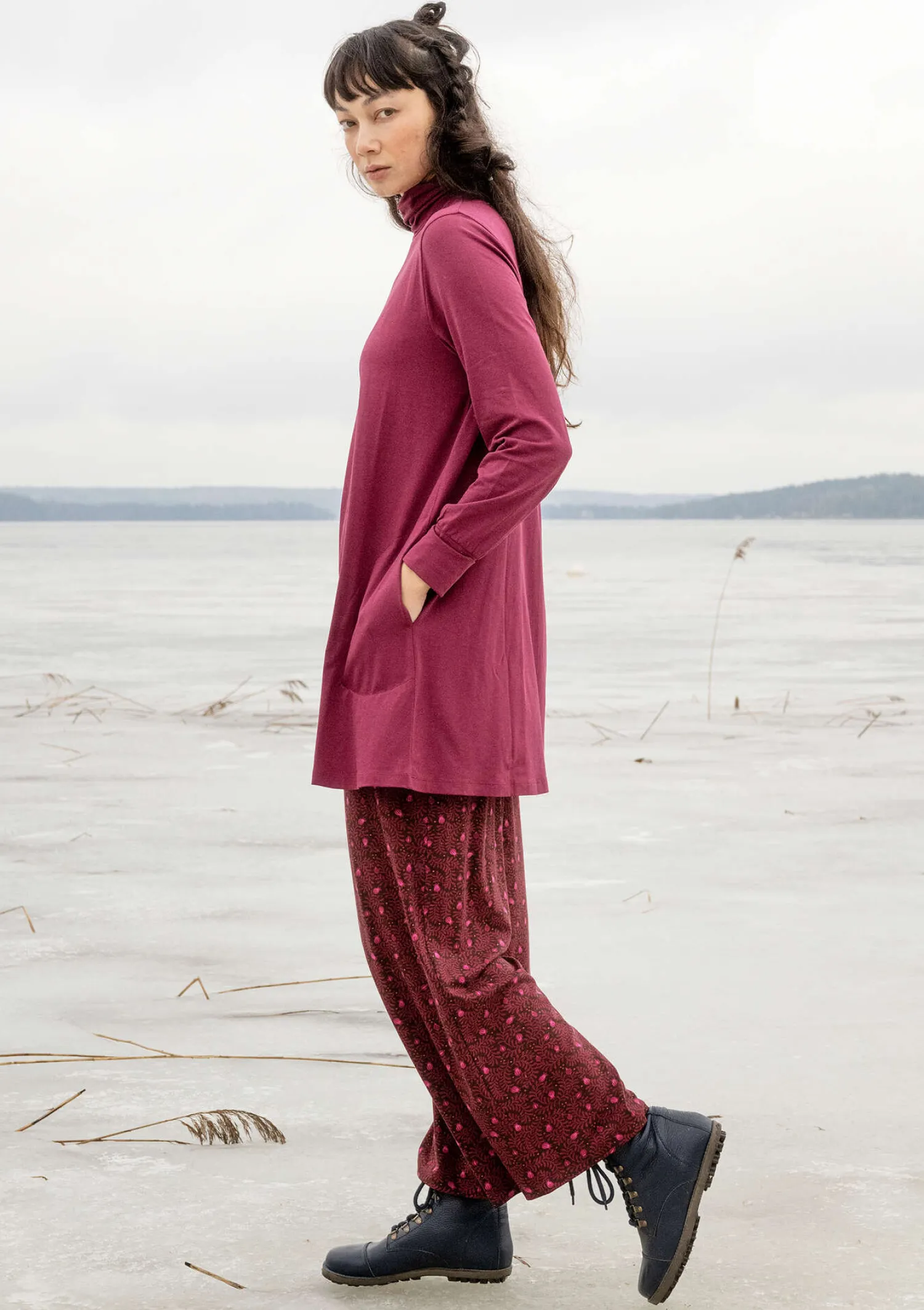 Shop Gudrun Sjödén Jerseytunika aus Bio-Baumwolle/Modal/Elasthan mitternachtsblau