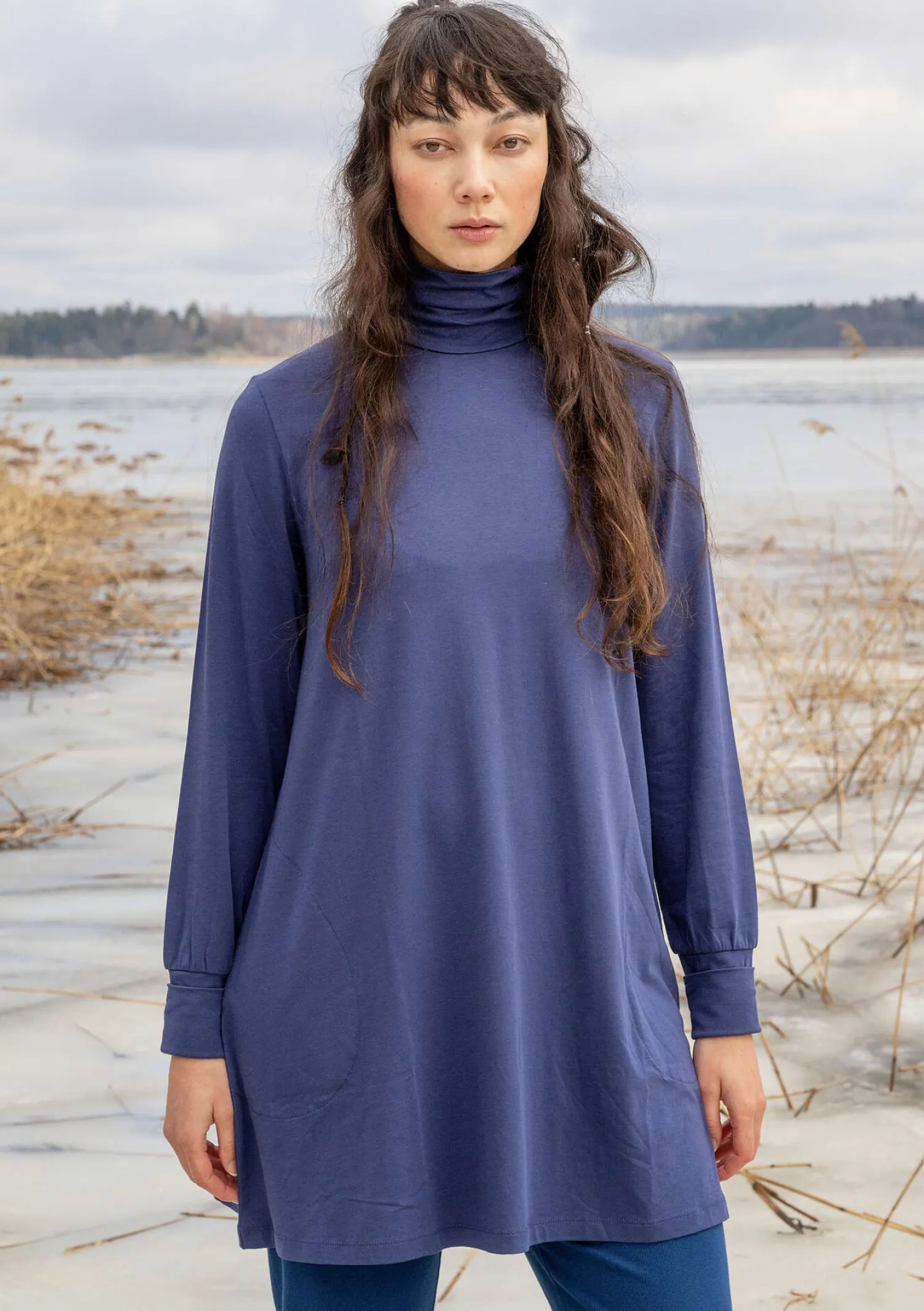 Store Gudrun Sjödén Jerseytunika aus Bio-Baumwolle/Modal/Elasthan schwarz