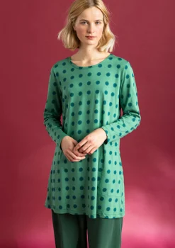 Cheap Gudrun Sjödén Jerseytunika „Tyra“ aus Bio-Baumwolle/Modal schwarz-gemustert