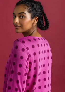 Best Gudrun Sjödén Jerseytunika „Tyra“ aus Bio-Baumwolle/Modal schwarz-gemustert