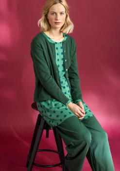 Best Gudrun Sjödén Jerseytunika „Tyra“ aus Bio-Baumwolle/Modal schwarz-gemustert