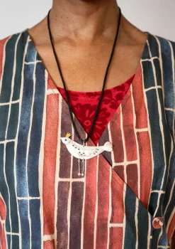Store Gudrun Sjödén Kettenanhänger „Bird“ aus silber