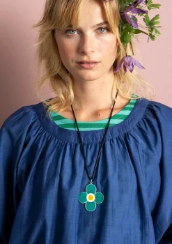 Fashion Gudrun Sjödén Kettenanhänger „Ulla“ aus Silber teal