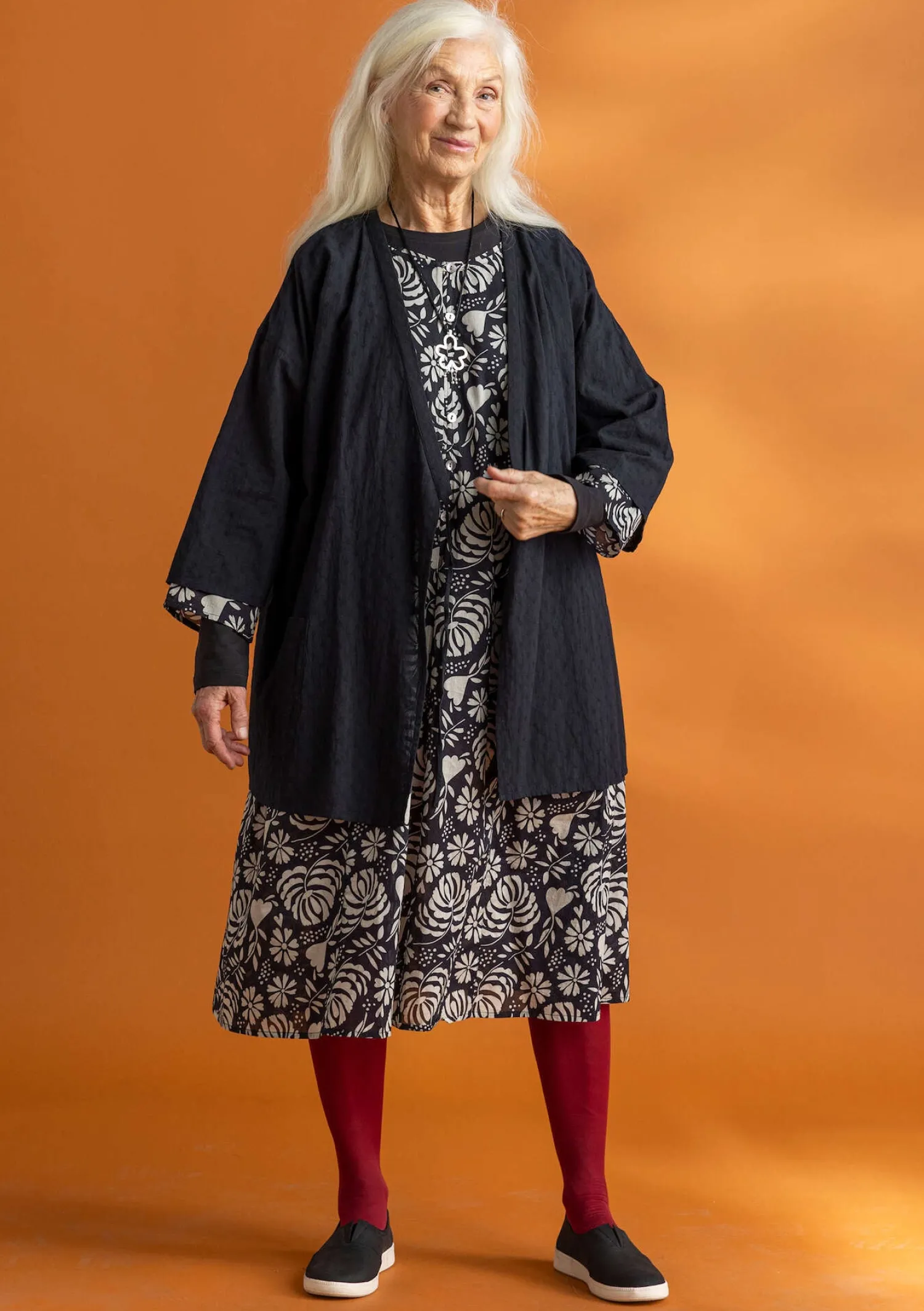 Online Gudrun Sjödén Kimono aus Bio-Baumwolldobby blauglöckchen