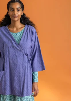 New Gudrun Sjödén Kimono aus Bio-Baumwolldobby opalgrün
