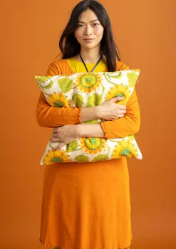 Online Gudrun Sjödén Kissenhülle „Sunflower“ aus Bio-Baumwolle/Leinen hellsand