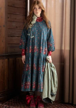 Cheap Gudrun Sjödén Kleid „Asta“ aus Bio-Baumwollgewebe schwarz