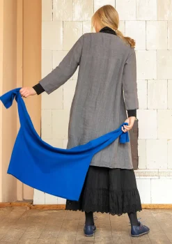 Cheap Gudrun Sjödén Kleid aus Leinengewebe grafit