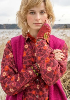 Best Sale Gudrun Sjödén Kleid „Borealis“ aus Bio-Baumwollgewebe thuja