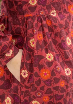 Clearance Gudrun Sjödén Kleid „Borealis“ aus Bio-Baumwollgewebe thuja