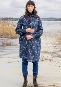 Outlet Gudrun Sjödén Kleid „Borealis“ aus Bio-Baumwollgewebe zartindigo