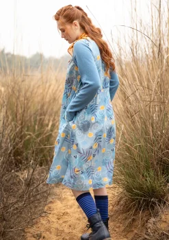 Clearance Gudrun Sjödén Kleid „Embla“ aus Bio-Baumwollgewebe aprikose