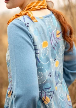 Cheap Gudrun Sjödén Kleid „Embla“ aus Bio-Baumwollgewebe leinenblau