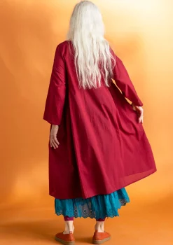 Store Gudrun Sjödén Kleid „Hedda“ aus Bio-Baumwollgewebe rost-gemustert