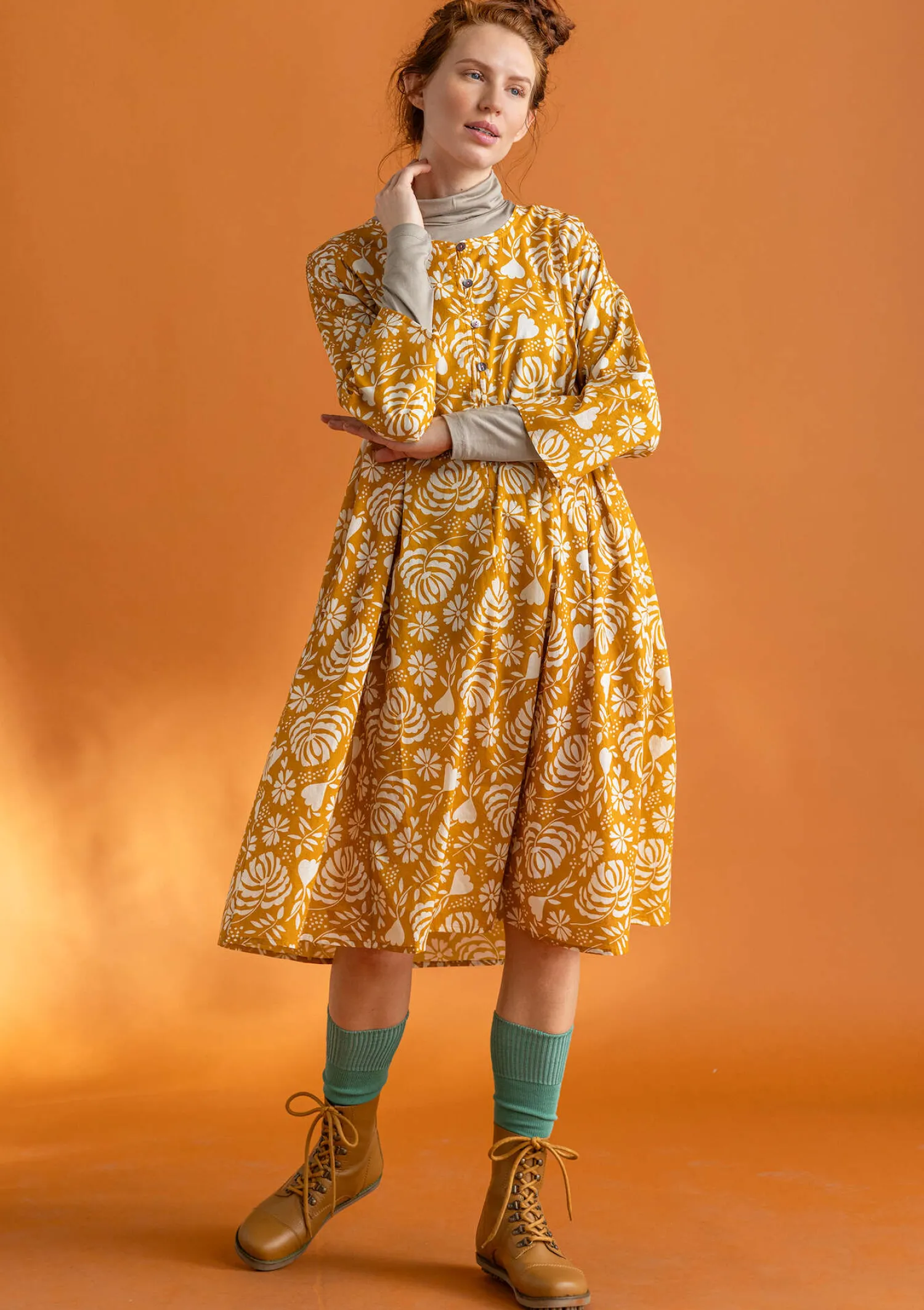 Online Gudrun Sjödén Kleid „Hedda“ aus Bio-Baumwollgewebe veilchen