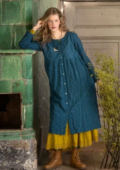 Store Gudrun Sjödén Kleid „Helga“ aus Bio-Baumwollgewebe dunkelpetrol