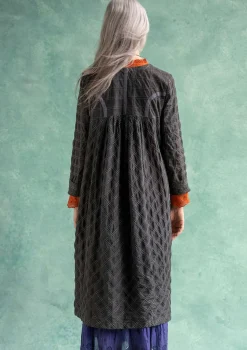 Store Gudrun Sjödén Kleid „Helga“ aus Bio-Baumwollgewebe dunkelpetrol