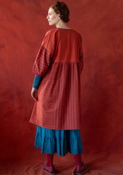 Store Gudrun Sjödén Kleid „Sofia“ aus Bio-Baumwollgewebe krapprot