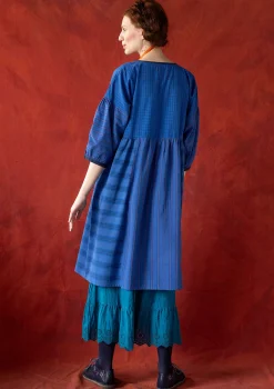 Cheap Gudrun Sjödén Kleid „Sofia“ aus Bio-Baumwollgewebe bläuling