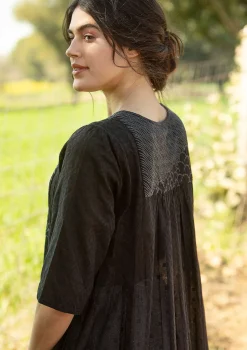 Sale Gudrun Sjödén Kleid „Strandfynd“ aus Bio-Baumwollgewebe rost