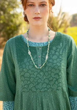 Hot Gudrun Sjödén Kleid „Strandfynd“ aus Bio-Baumwollgewebe rost