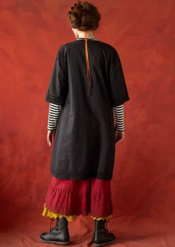 Fashion Gudrun Sjödén Kleid „Wanja“ aus Bio-Baumwollgewebe mohn