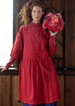 Store Gudrun Sjödén Kleid „Wanja“ aus Bio-Baumwollgewebe ocker