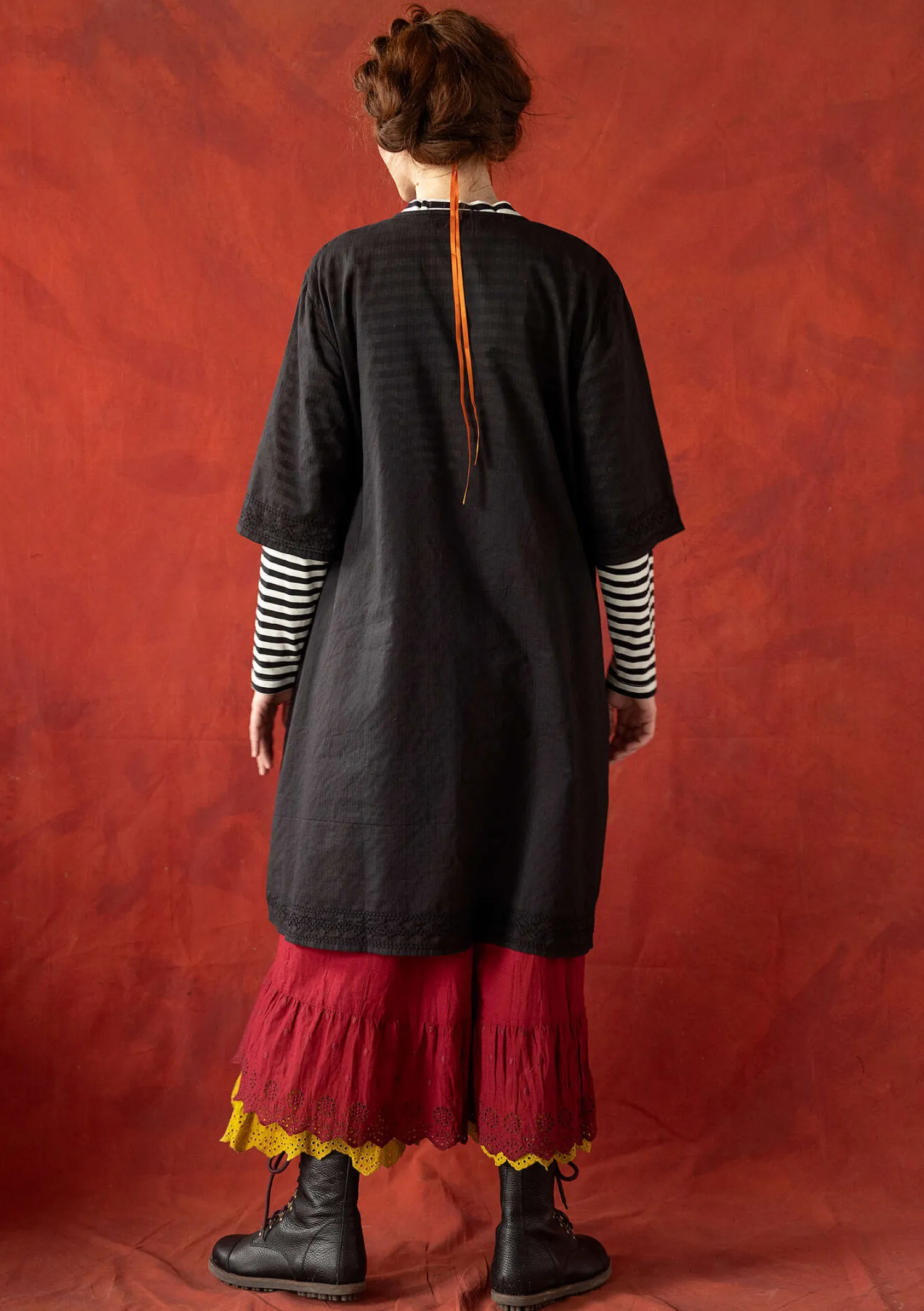 Flash Sale Gudrun Sjödén Kleid „Wanja“ aus Bio-Baumwollgewebe mohn