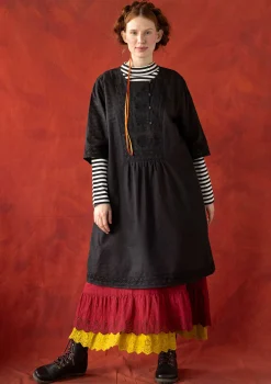 New Gudrun Sjödén Kleid „Wanja“ aus Bio-Baumwollgewebe schwarz