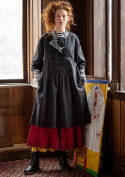 Store Gudrun Sjödén Kleid „Wanja“ aus Bio-Baumwollgewebe schwarz