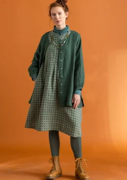 Sale Gudrun Sjödén Künstlerbluse „Asta“ aus Leinengewebe purpur-gestreift